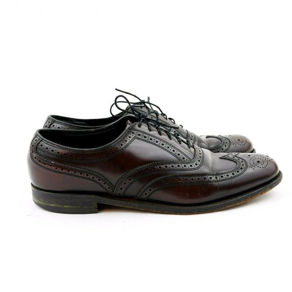 FLORSHEIM Brown Leather Wingtip Oxfords Dress Shoe main image 6